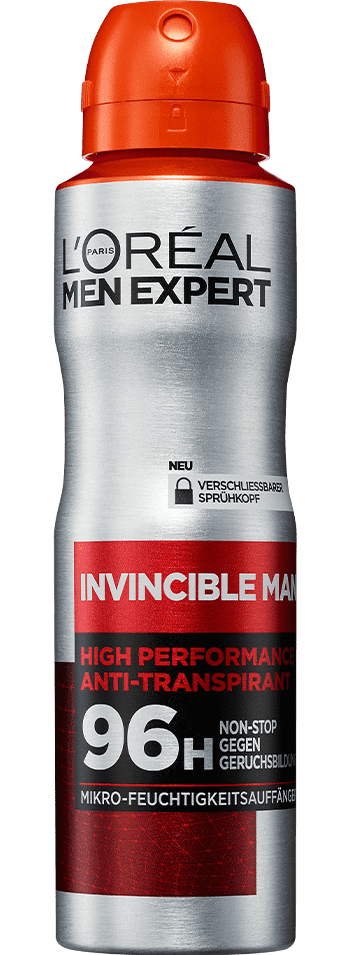 Invincible Man 96h Anti Transpirant Spray Packshot